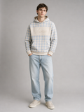 ARME gingham hoodie front view
